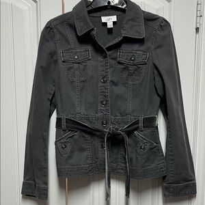 LOFT Women's Charcoal Utility Jacket